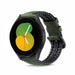 Bracelet silicone/cuir Galaxy Watch 5 - 40mm (vert)
