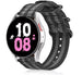 Samsung Galaxy Watch 5 - 44mm Nylon-Schnallenarmband (Schwarz/Grau)