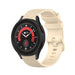 Bracelet silicone luxe Samsung Galaxy Watch 5 Pro (beige)