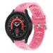 Samsung Galaxy Watch 5 Pro siliconen bandje met patroon (knalroze)