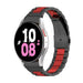 Bracelet acier maillons Samsung Galaxy Watch 5 - 44mm (noir/rouge)