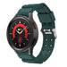 Samsung Galaxy Watch 4 Classic 42mm silicone armor bandje (donkergroen)