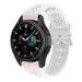 Samsung Galaxy Watch 4 Classic 46mm Silikonarmband mit Muster (Weiß)