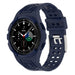 Samsung Galaxy Watch 4 Classic 46mm Silikonarmband mit Rahmen (Dunkelblau)