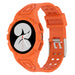 Samsung Galaxy Watch 4 44mm Silicone Strap with Frame (Orange)