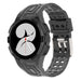 Samsung Galaxy Watch 4 40mm Silikonarmband mit integrierter Hülle (Transparent Schwarz)