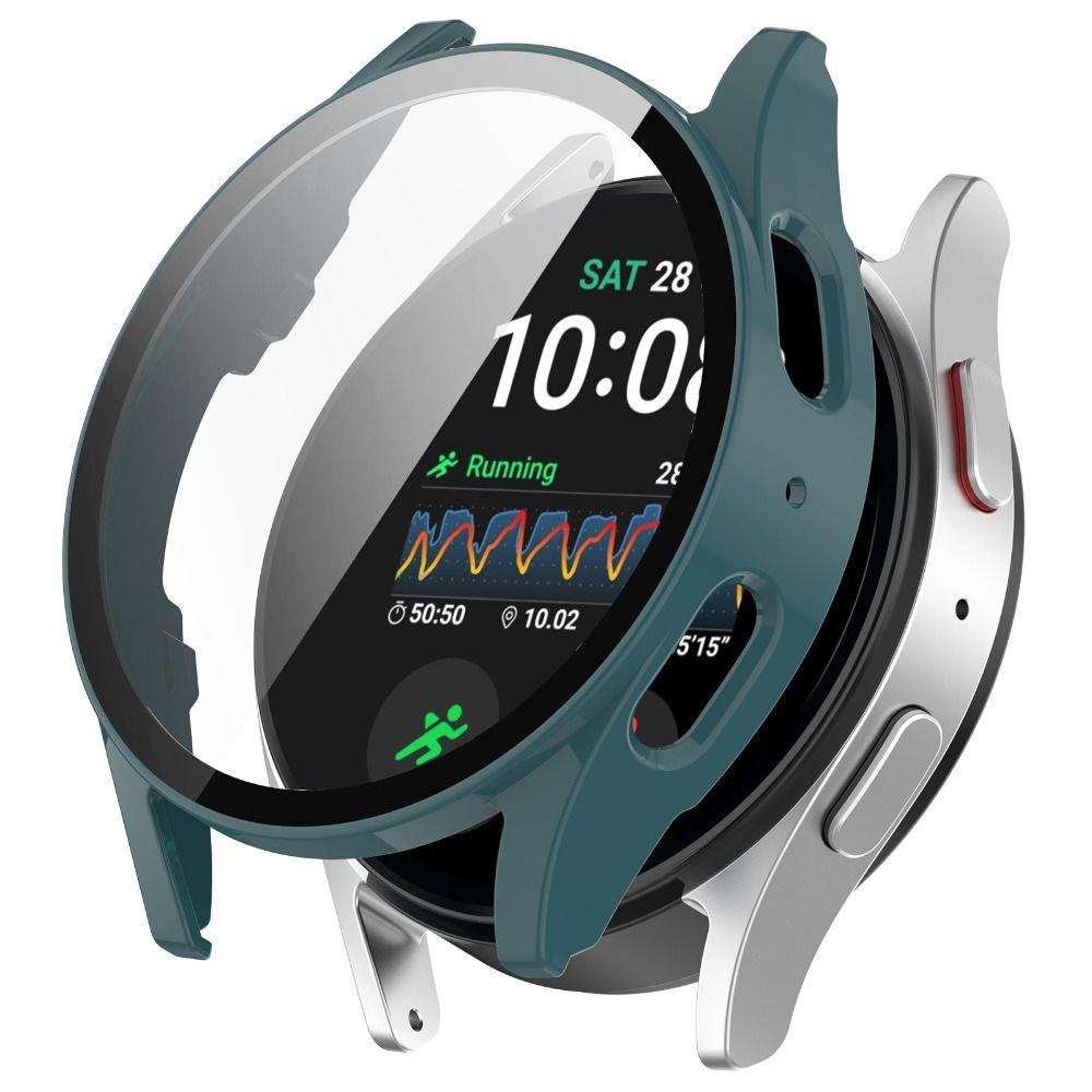 Funda rígida con vidrio Samsung Galaxy Watch 7 44mm (verde pino)