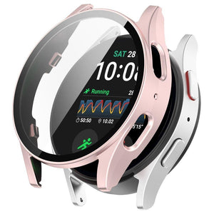 Samsung Galaxy Watch 7 40mm hard case met glas (lichtroze)