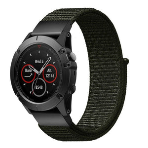 Bracelet nylon Garmin Descent MK3i - 51mm (vert militaire)