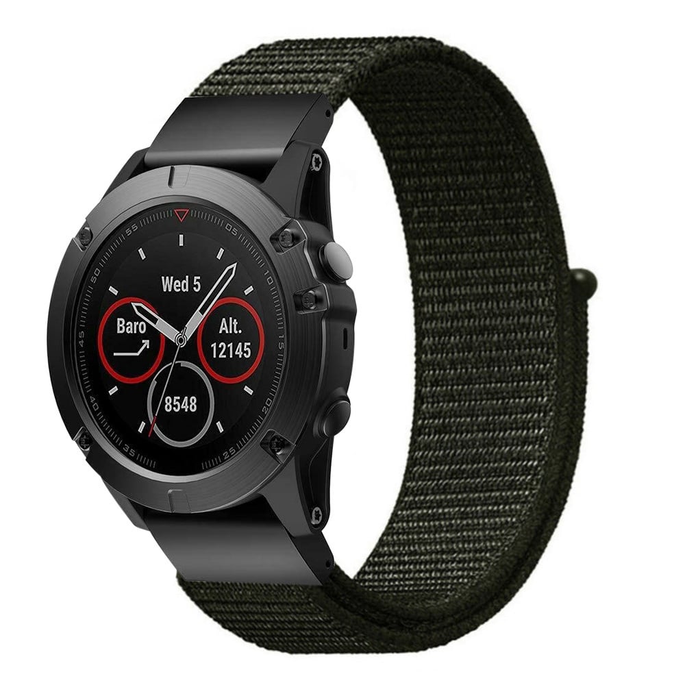 Bracelet nylon Garmin Descent MK3i - 51mm (vert militaire)