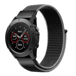 Nylon Strap, on a watch, 3/4 front view