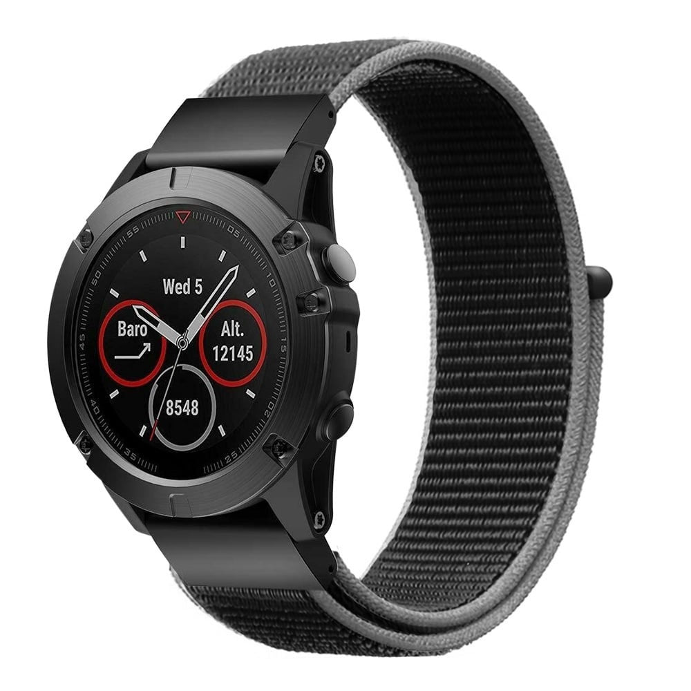 Bracelet nylon Garmin Quatix 8 Pro - 47mm (gris anthracite)