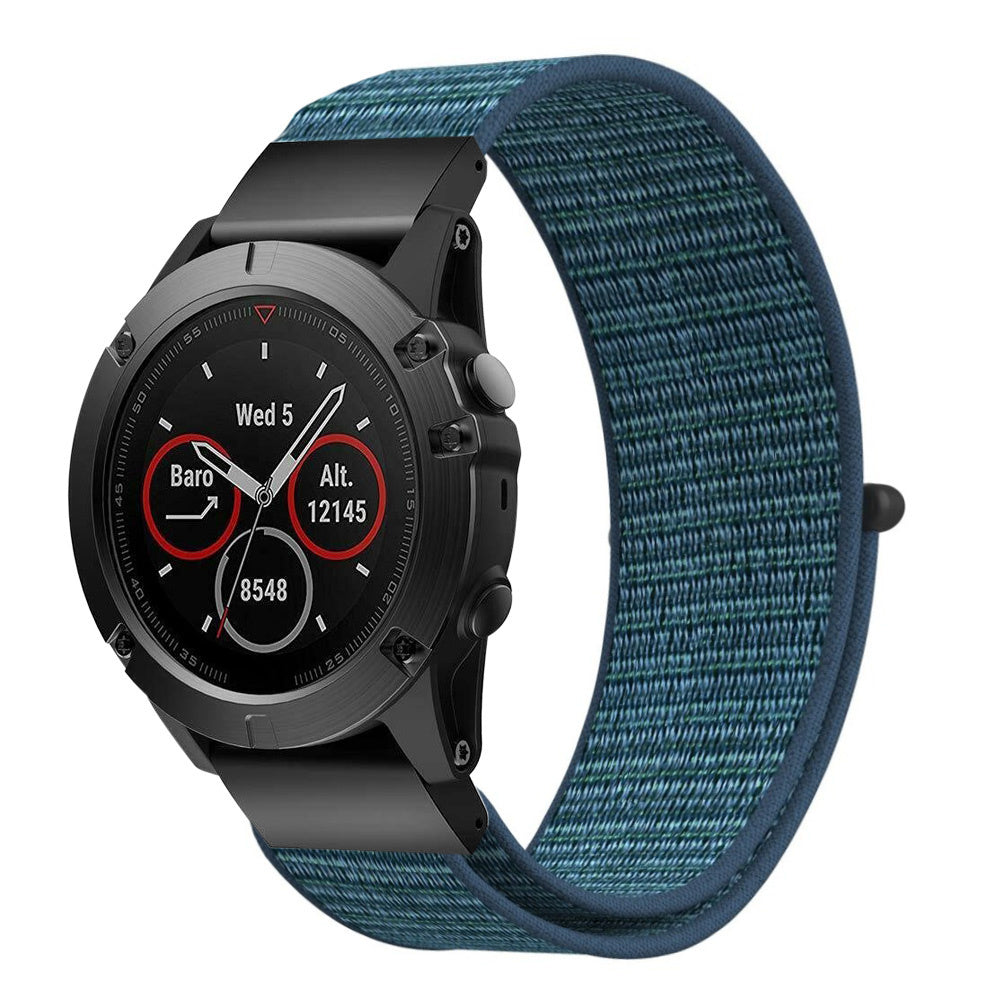 Bracelet nylon Garmin Quatix 8 Pro - 47mm (gris brume foncé)