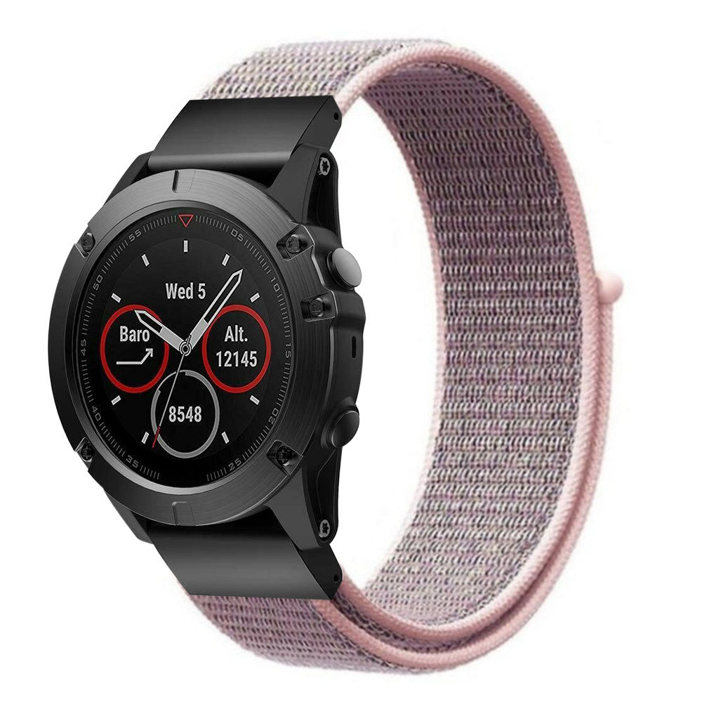 Bracelet nylon Garmin Quatix 8 Pro - 47mm (rose sable)