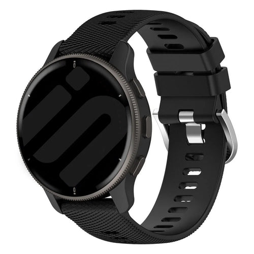 Garmin Vivoactive 6 Silikonarmband (Schwarz)