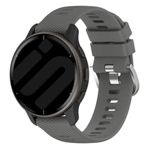 Bracelet silicone Garmin Vivoactive 6 (gris foncé)