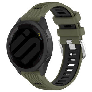 Bracelet sport avec boucle Garmin Vivomove Luxe (vert olive/noir)