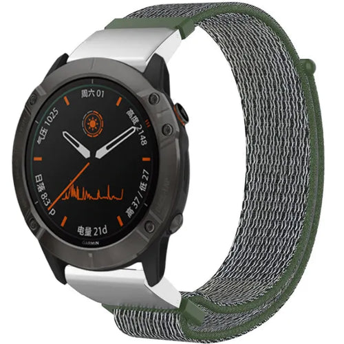 Garmin Forerunner 745 nylon band (groen)