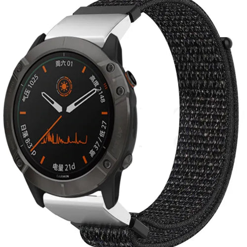 Garmin D2 Mach 2 - 47mm Nylonarmband (Schwarz)