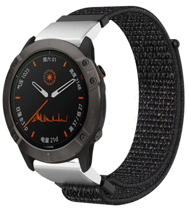 Bracelet nylon Garmin Descent G 2 (noir)