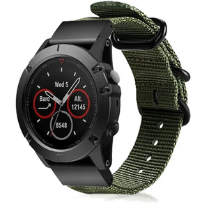 Garmin D2 Mach 2 - 47mm Nylonarmband mit Schnalle (Grün)