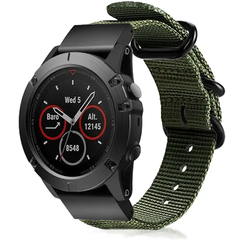 Bracelet nylon avec boucle Garmin MARQ (vert)