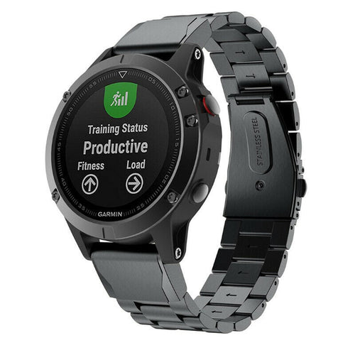 Bracelet acier Garmin Descent G 2 (noir)