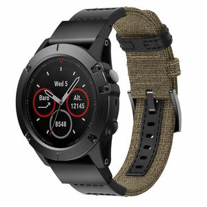Garmin D2 Mach 2 - 47mm Nylon Hybrid Armband (Beige)