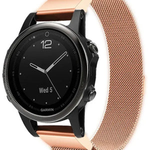 Garmin Descent Mk2S Milanese Strap (Rose Gold)