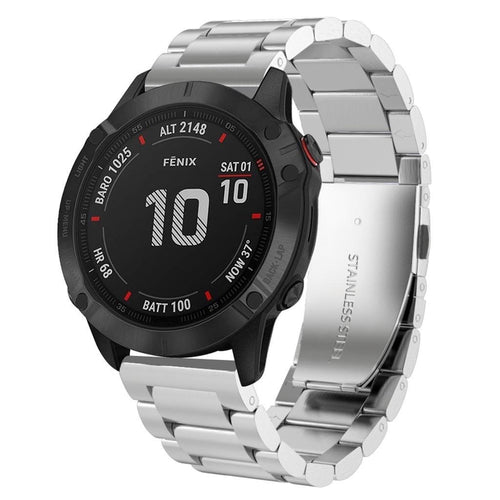 Bracelet acier Garmin Descent MK3i - 51mm (argent)