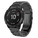 Garmin Quatix 3 / 6x / 7x Solar Steel Strap (Black)