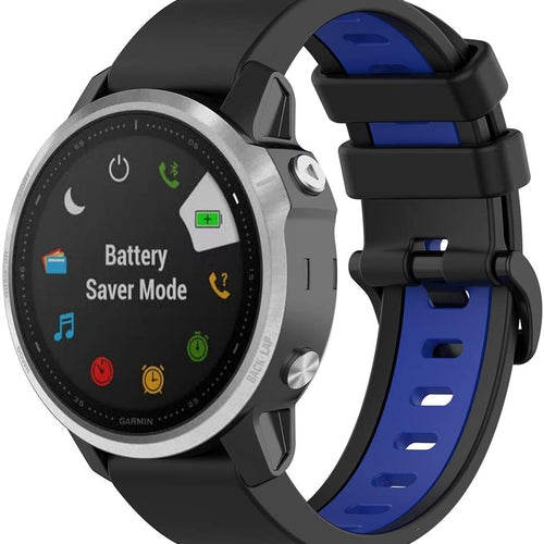 Garmin Approach S70 - 42mm Sportarmband mit Schnalle (Schwarz/Blau)