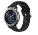 Samsung Gear S3 Classic / Frontier Silikonarmband mit Löchern (Schwarz)