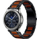 Samsung Gear S3 houten/stalen band (zwart)
