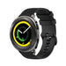 Samsung Gear Sport Luxus Silikonarmband (Schwarz)