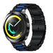 Bracelet acier Samsung Gear Sport (noir/bleu)