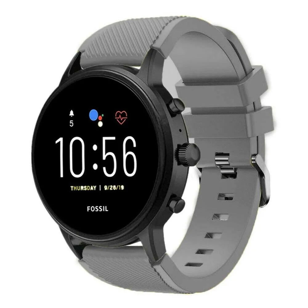 Correa silicona Fossil Gen 4 Explorist HR (gris)