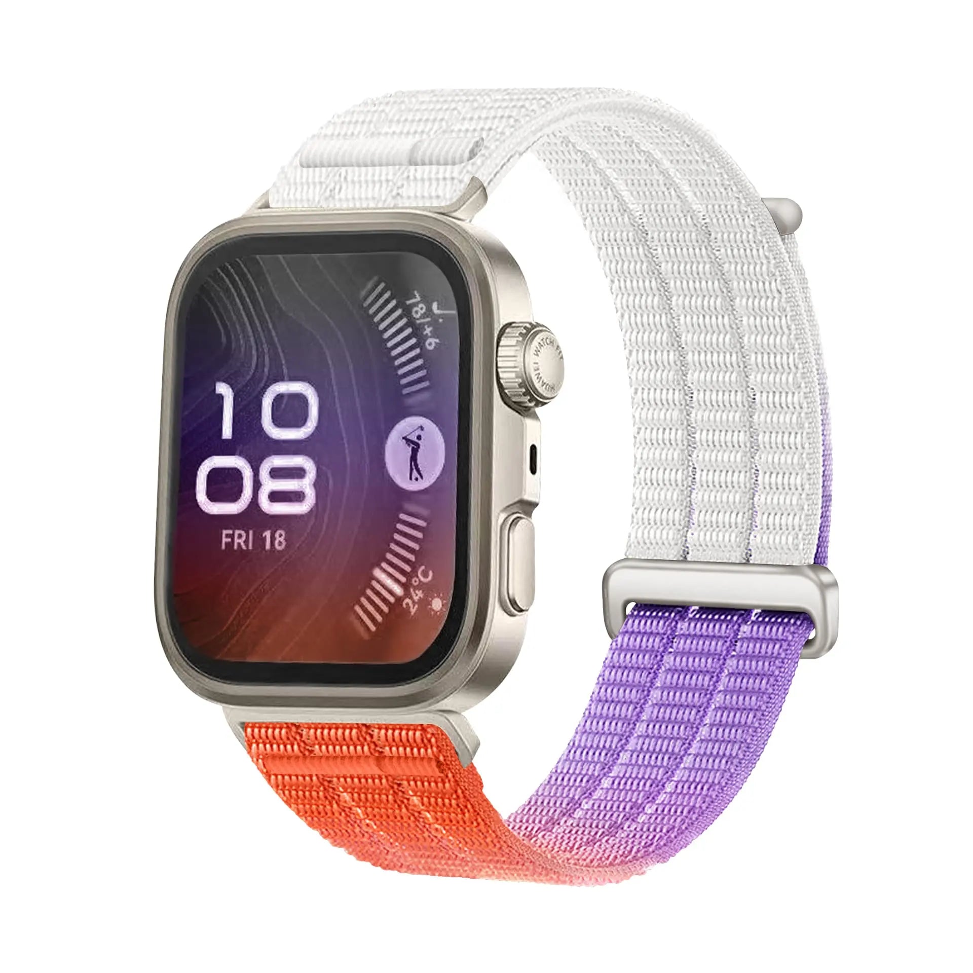 Huawei Watch Fit 5 Pro Nylon Air Strap (Gradient Orange)