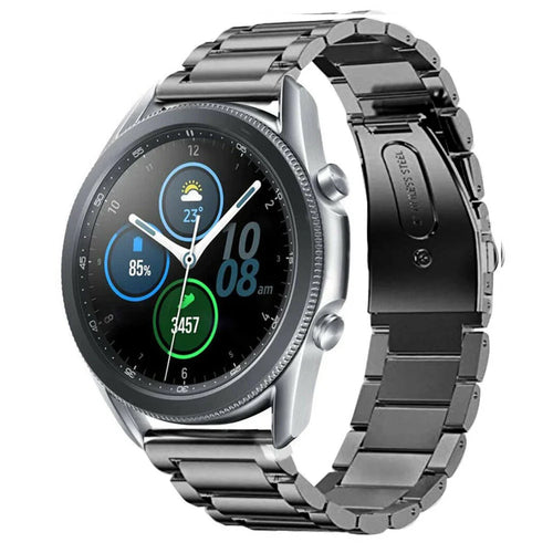 Titanium horlogeband 22mm - universeel - grafiet