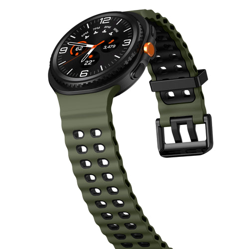 Samsung Galaxy Watch 8 - 40mm Ocean Armband (Grün/Schwarz)
