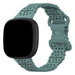 Fitbit Sense 2 gemustertes Silikonarmband (Grün)