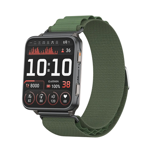 Bracelet nylon Alpine TicWatch Pro 5 Enduro (vert)