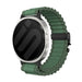 Samsung Galaxy Watch 9 - 40mm Outdoor Nylonarmband mit P-Schnalle (Grün mit Schwarz)