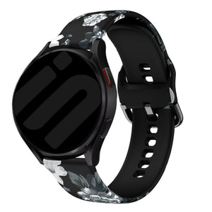 Print Silicone Strap, on a watch, 3/4 front view