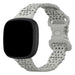 Bracelet silicone avec motif Fitbit Versa 4 (gris)