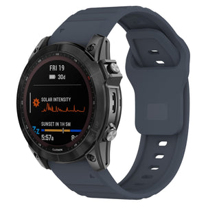 Garmin D2 Mach 2 - 47mm Outdoor Silikonarmband (GrauBlau)