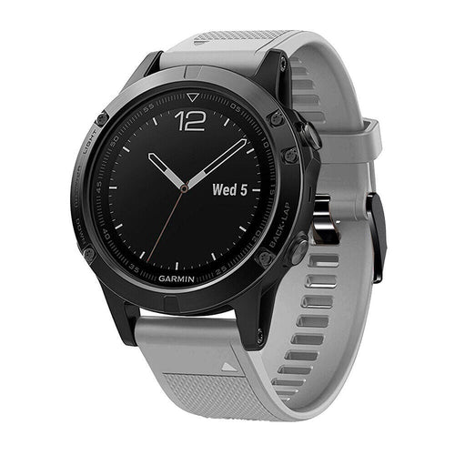 Bracelet silicone Garmin Quatix 8 - 47mm (gris)