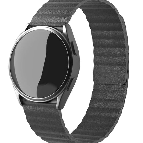 Coros Apex 42mm leren loop bandje (grijs)