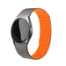 Bracelet silicone magnétique Samsung Galaxy Watch 7 - 40mm (gris/orange)