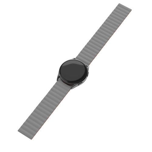 Bracelet magnétique silicone Oppo Watch X3 (gris/orange)